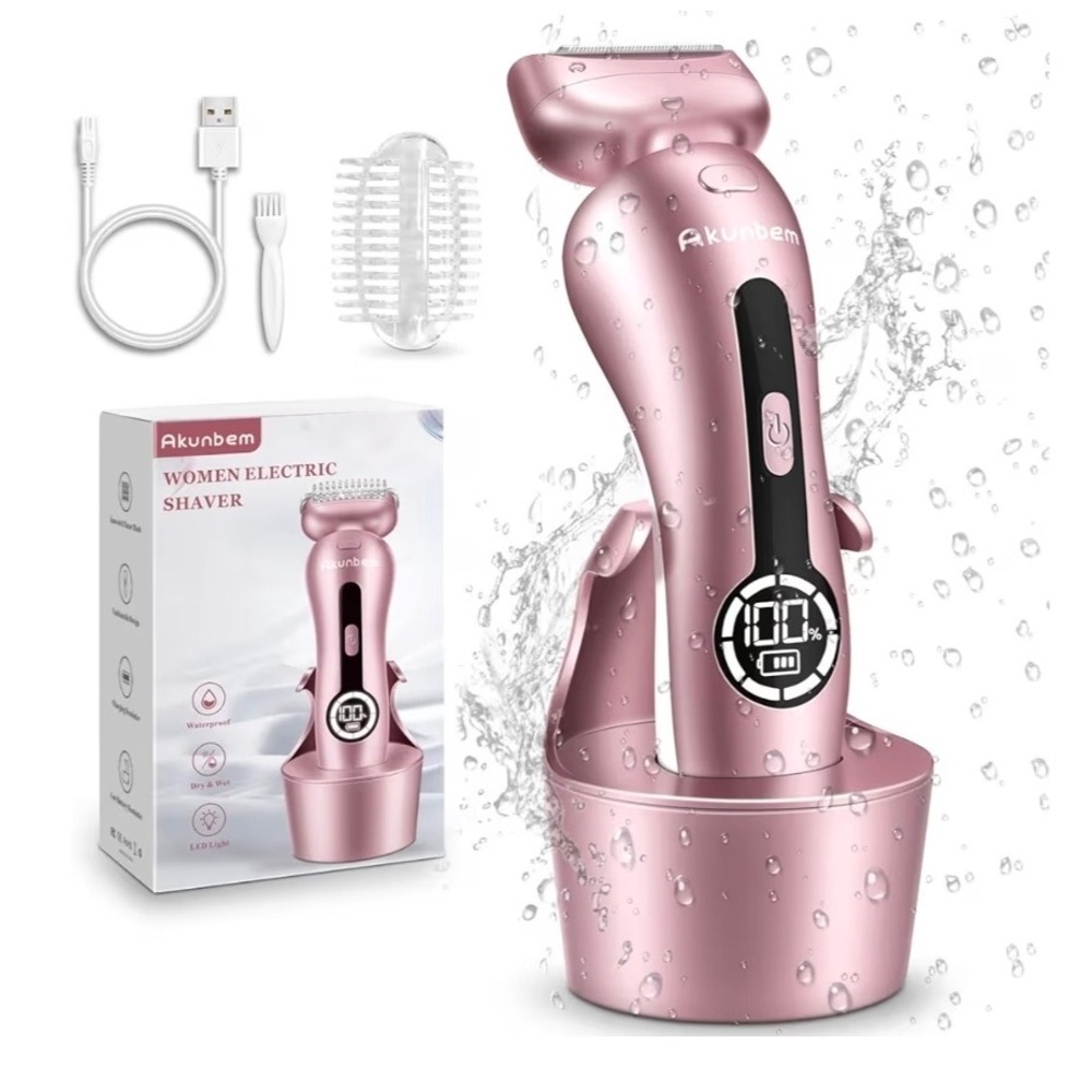 Electric Shaver for Women,‎ Legs, Bikini Trimmer - Pink